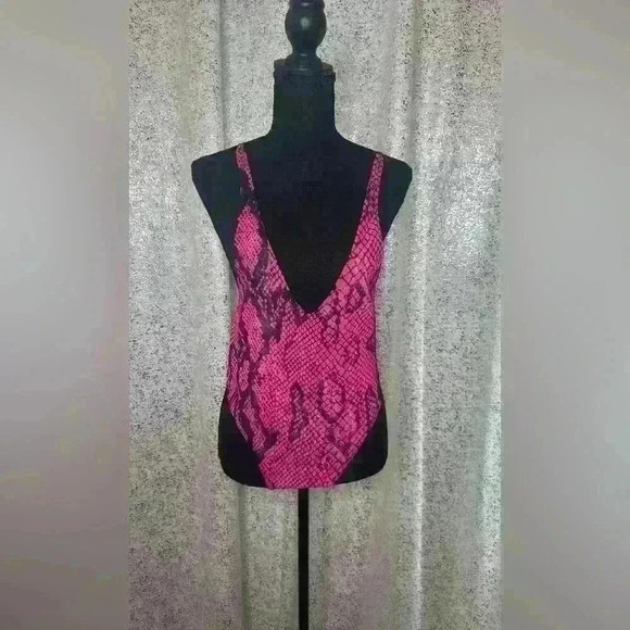 Never worn plunging snake skin bodysuit. - Picture 2 of 3